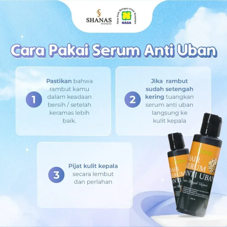 Cara Pakai Shanas Serum Anti Uban