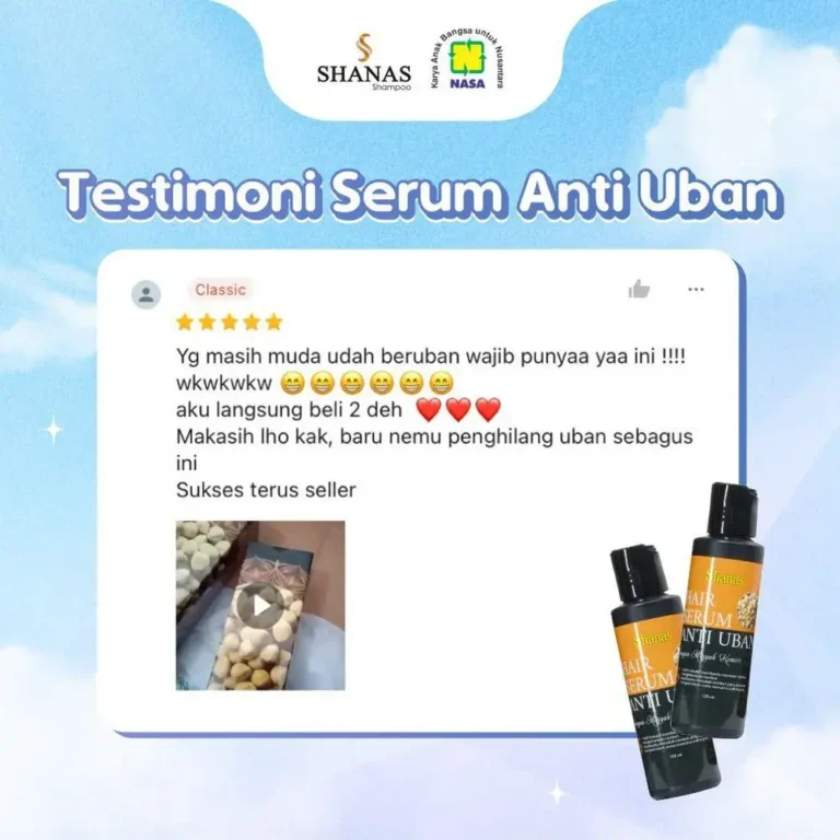 Testimoni Shanas Serum Anti Uban