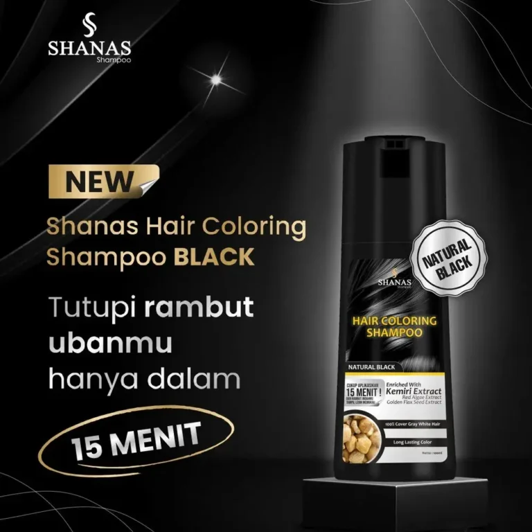 SHANAS Hair Coloring Shampoo Natural Black