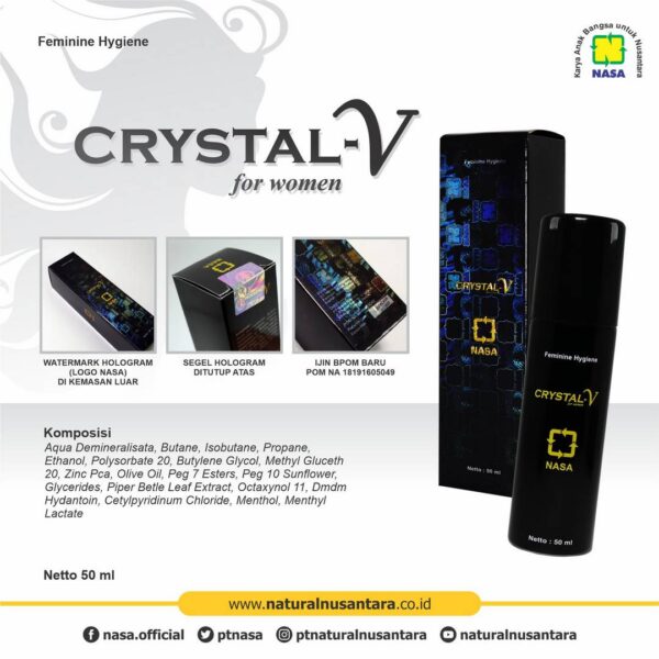 Crystal V Spray Feminine Hygiene - Gambar 2