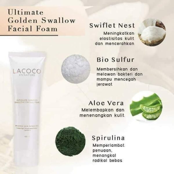 Ultimate Golden Swallow Facial Foam - Gambar 2