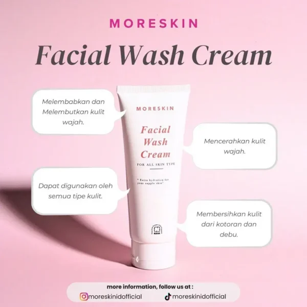 Moreskin Facial Wash Cream - Gambar 2
