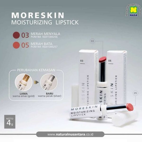 Moreskin Moisturizing Lipstick - Gambar 3