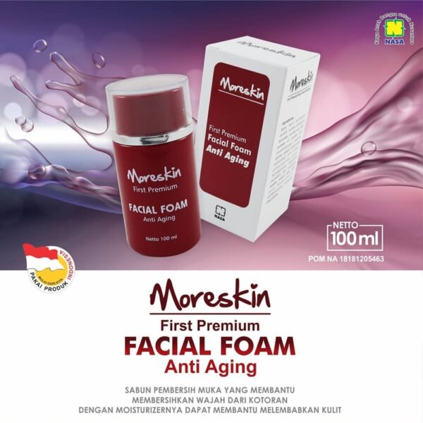 MORESKIN Facial Foam Anti Aging - Gambar 2